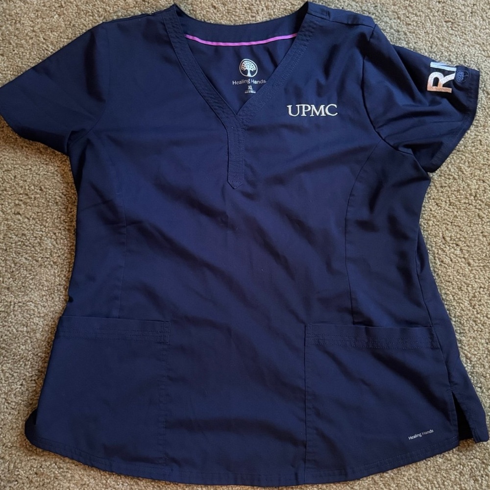 Women's Navy scrub top